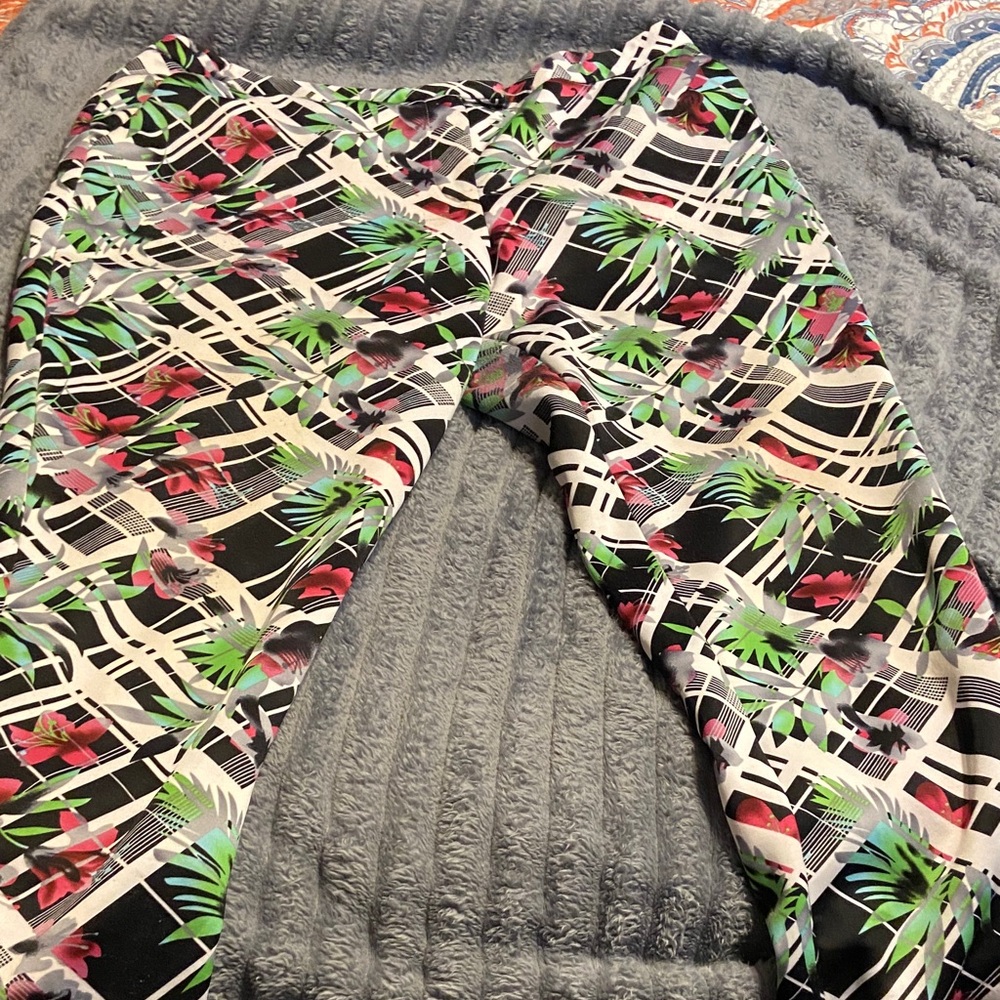Tropical Print Kids Leggings